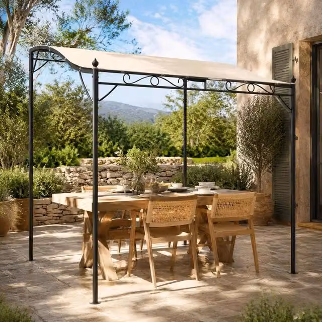 Awning Cream 2x2.3 M 180 G/square Meter Fabric And Steel