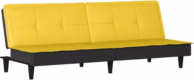 Divano letto | Sof¨¤ letto | Letto singolo Giallo Chiaro in Tessuto