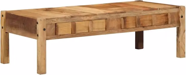 Tavolino da salotto rettangolare in legno stile rustico marrone vidaXL L/P/H: 110 x 54 x 35 cm