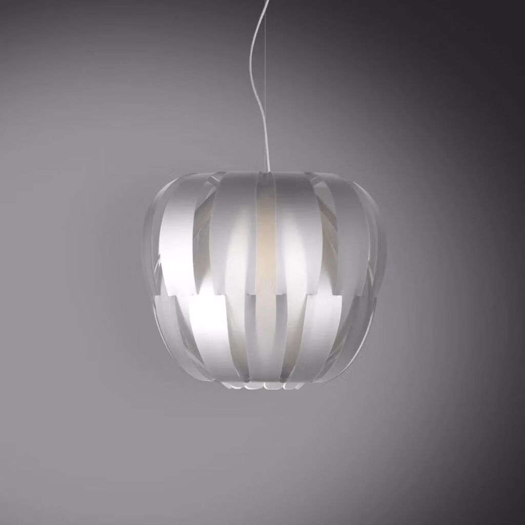 Lampada a sospensione IPERBRIKO in metallo cromato argento L: 42 cm, H: 32 cm – 2