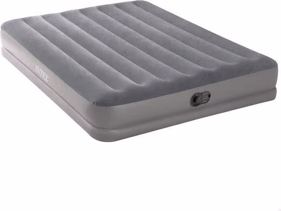 Materasso gonfiabile di media altezza 152x203 cm, per 2 persone, pompa USB, altezza 30 cm