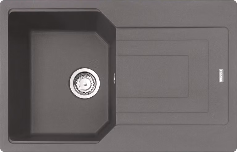 FRANKE URBAN UBG 611-78 lavello in STEEING GREY con selettore centrale in acciaio inox / dimensioni del foro 760 x 480 mm R15 / lavello in granito