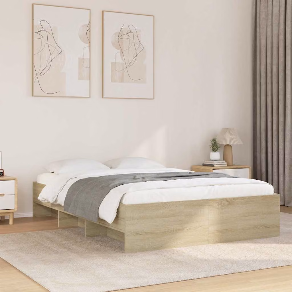 Giroletto senza materasso vidaXL in legno Rovere con doghe rigide L/P/H: 120 x 200 x 35 cm – 1