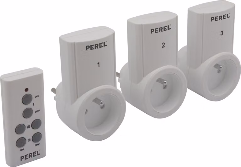 Set di prese per telecomando wireless (3 prese + telecomando)