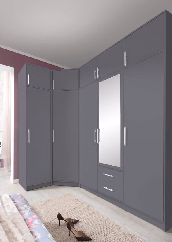 Sistema di armadi combinati Smart 3 pezzi antracite