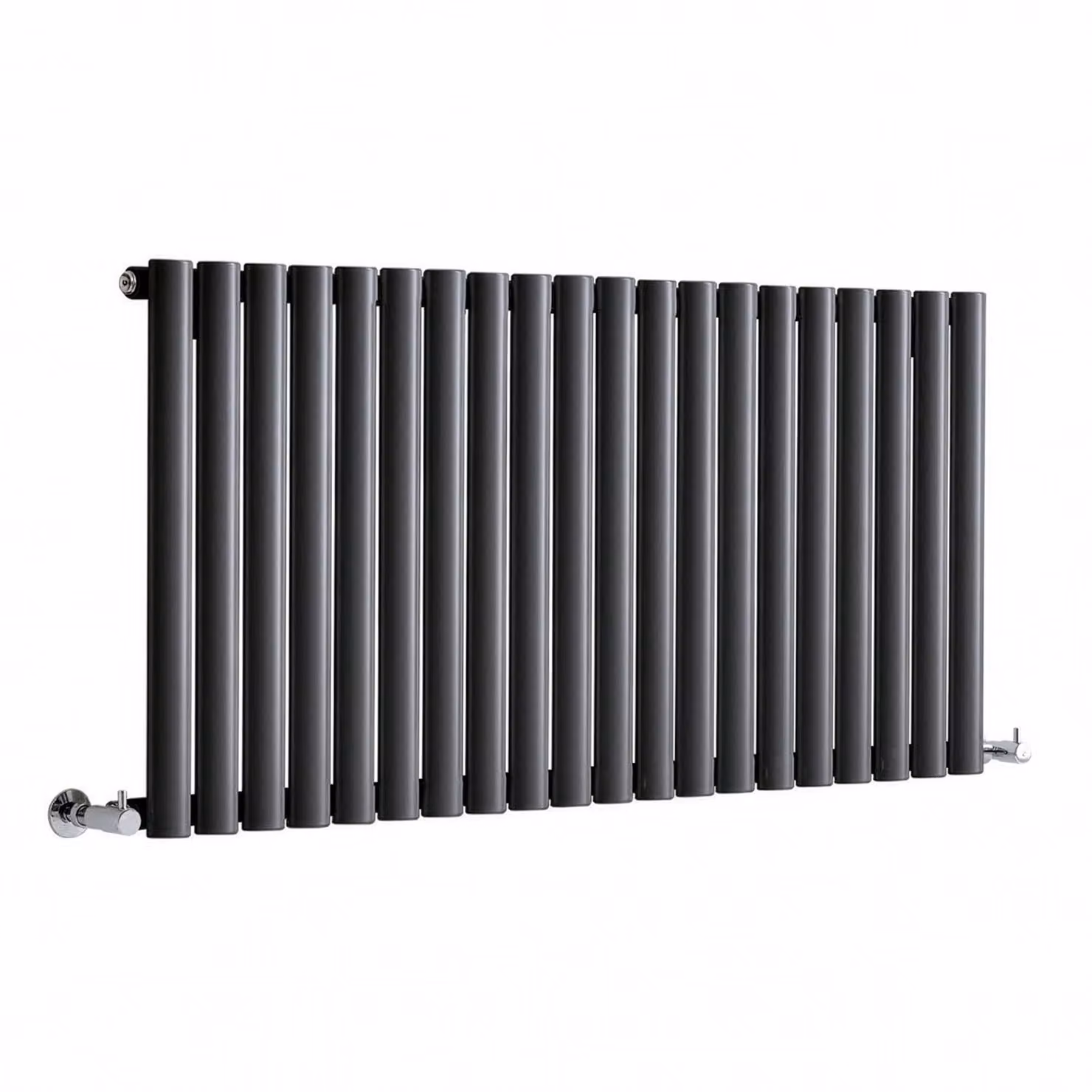 Radiatore di Design Orizzontale (Pannello Singolo) - 595mm x 1180mm - Antracite - Sterling Quinn by Hudson Reed