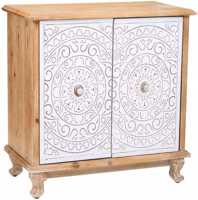 Credenza in legno con 2 porte 78x40x79