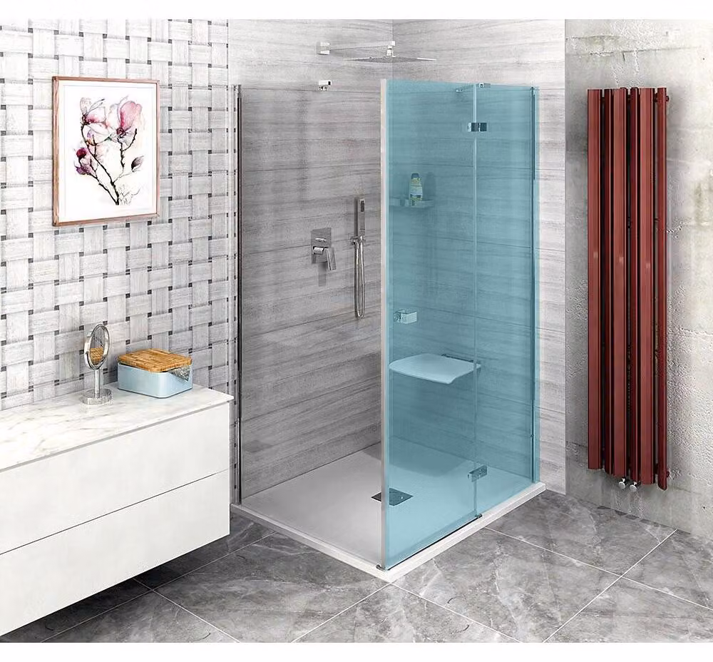 Polysan Fortis Line - Parete doccia 900 mm, alluminio lucido/vetro trasparente FL3590