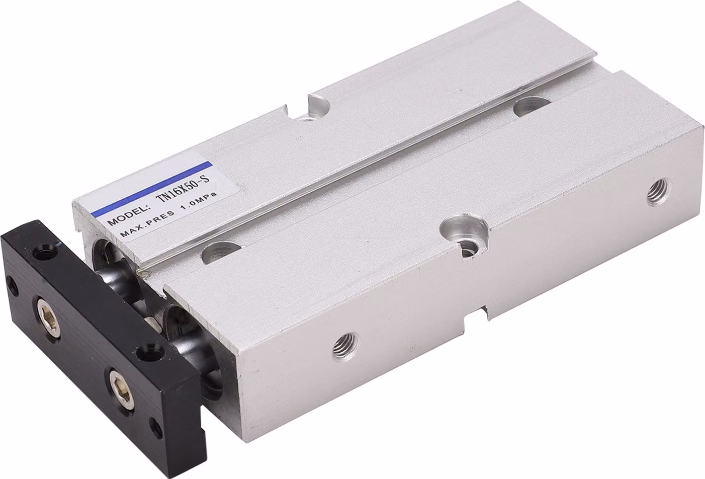 Cilindro pneumatico a doppio effetto, realizzato in lega di alluminio, antiruggine, modello TN16, pressione massima 1,0 MPa, corsa 10200 mm (TN16X50-S)
