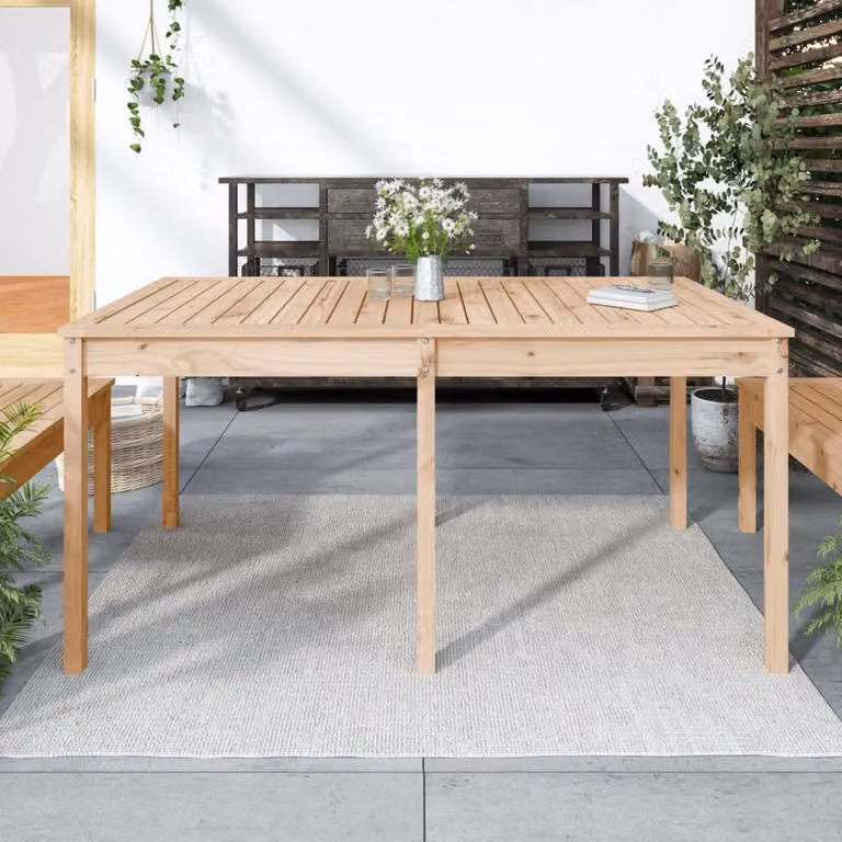 Maison Exclusive - Tavolo da giardino 159,5x82,5x76 cm in legno massello di pino
