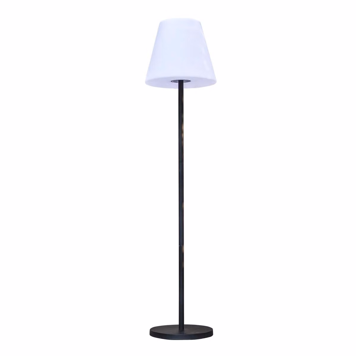 Lampada da terra ricaricabile a energia solare con base metallica a LED bianchi caldi / dimmerabili STANDY SOLAR H150cm