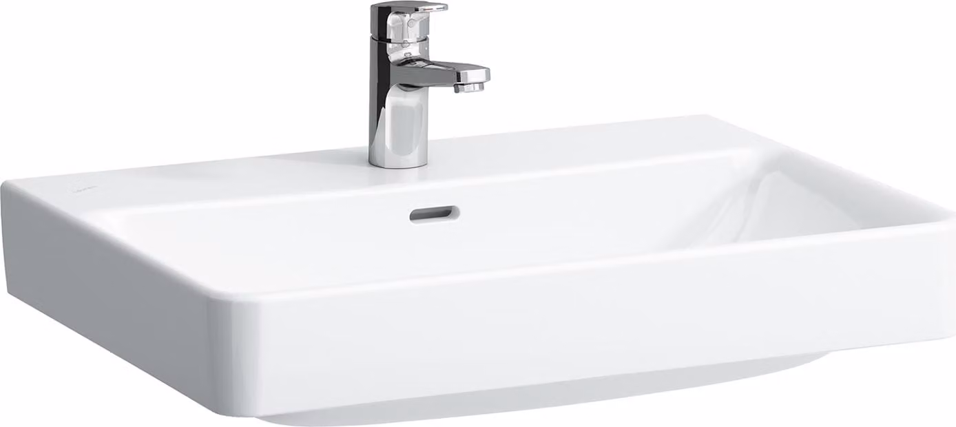 LAUFEN PRO S lavabo, 1 trou pour robinet, avec trop-plein, 650x465mm, H8109644001041, H8109644001041