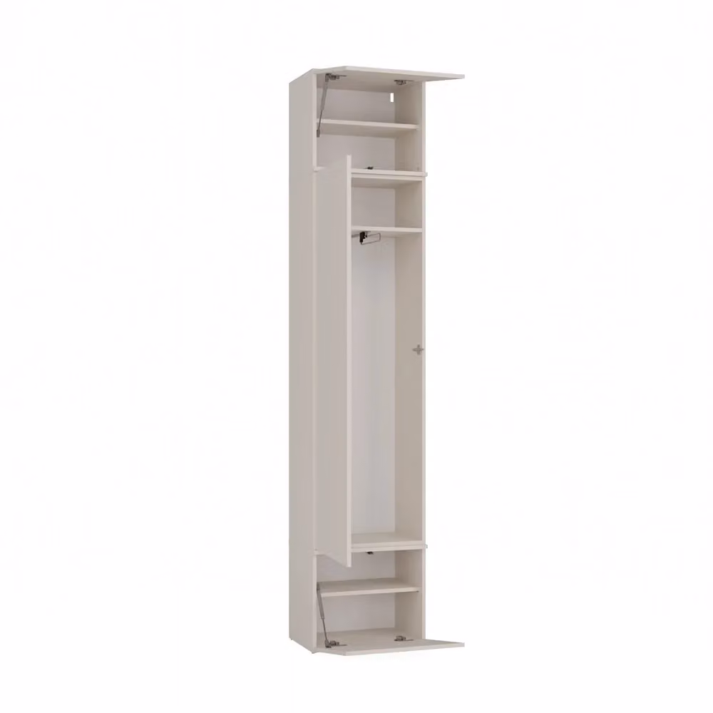 Armadio guardaroba moderno HAGA beige cashmere con ante a battente e sistema push to open H: 238 cm, L: 50 cm, P: 35 cm – 2