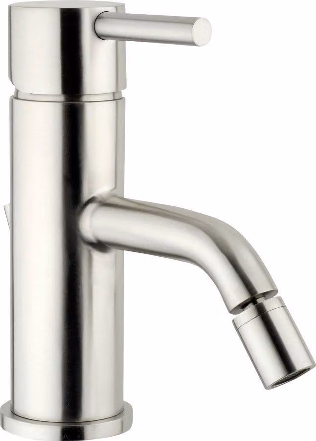 Sapho Minimal - Miscelatore per bidet senza scarico, acciaio inox MI003