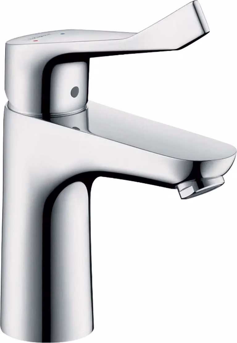 Miscelatore lavabo hansgrohe Focus 100 e set di scarico con tirante, cromato, 1 pezzo.