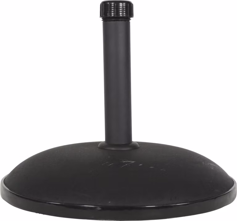 Supporto per ombrellone rotondo in cemento - Ø50cm - 30kg - nero