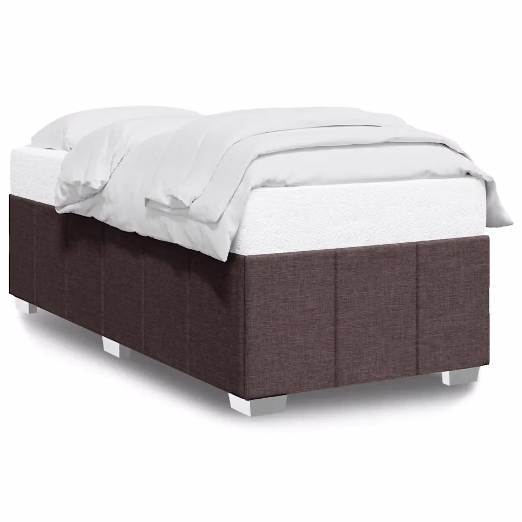 Giroletto vidaXL in tessuto marrone scuro senza materasso L/P: 100 x 200 cm – 2