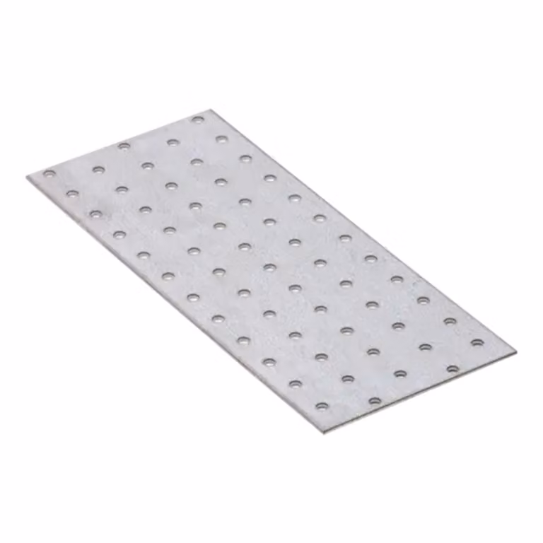 Piastra perforata 240 x 100 x 2,00 mm Connettore piatto Connettore in legno zincato