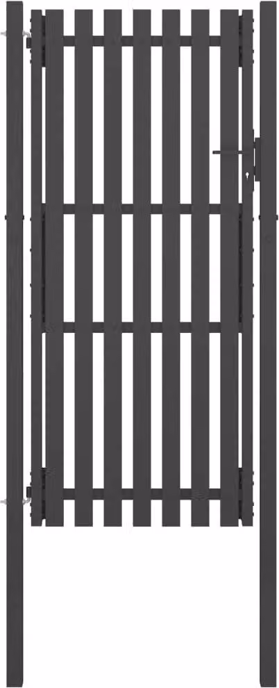 Maison Exclusive - Cancello per Recinzione da Giardino in Acciaio 100x200 cm Antracite