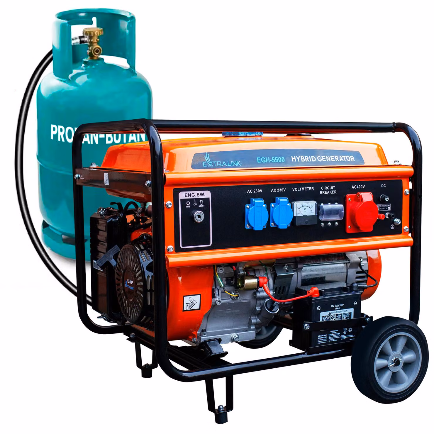 Extralink EGH-5500 Generatore Ibrido GPL CNG Benzina 5,5kW