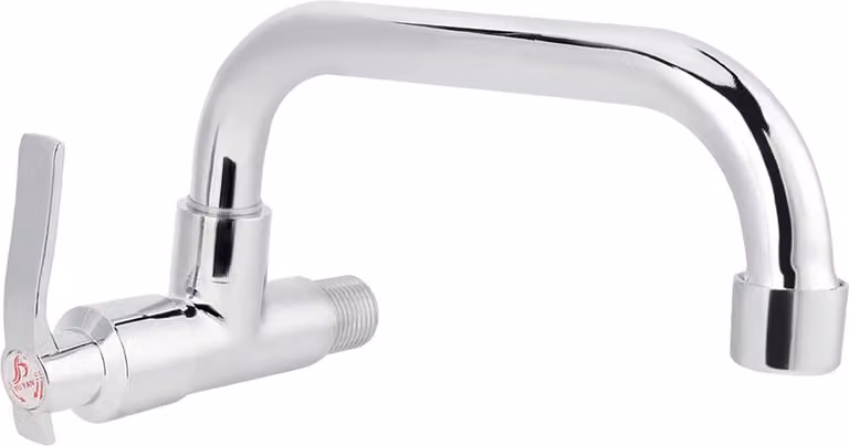 Rubinetto VIFERR, rubinetto da cucina a parete da G1/2 di pollice, rubinetto per acqua fredda per lavello (25 cm)