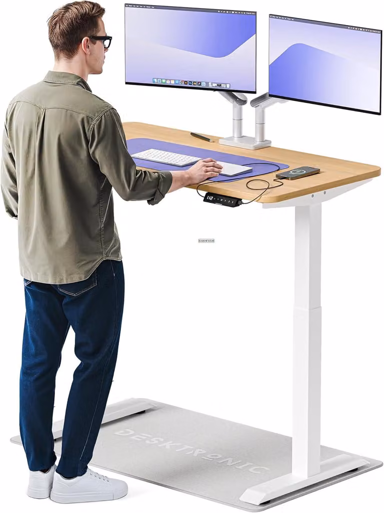 Zit-Sta Bureau - Scrivania regolabile elettricamente - Scrivania con altezza regolabile - Scrivania con caricabatterie USB
