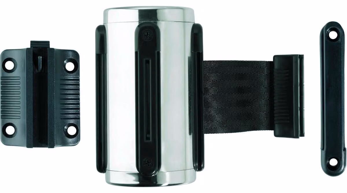 Cassetta a parete per interni 50mmx3m cromo nero strap