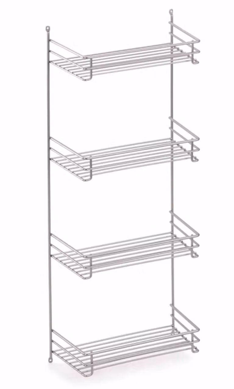 Scaffale per scopa Naber, argento