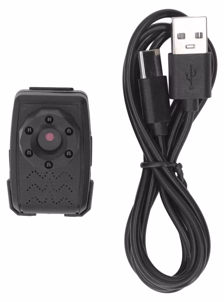 Videocamera indossabile con WiFi, registrazione in loop con visione notturna HD 1080p, magnetica, videoregistratore tascabile portatile con clip da cintura per il servizio di sicurezza delle forze dell'