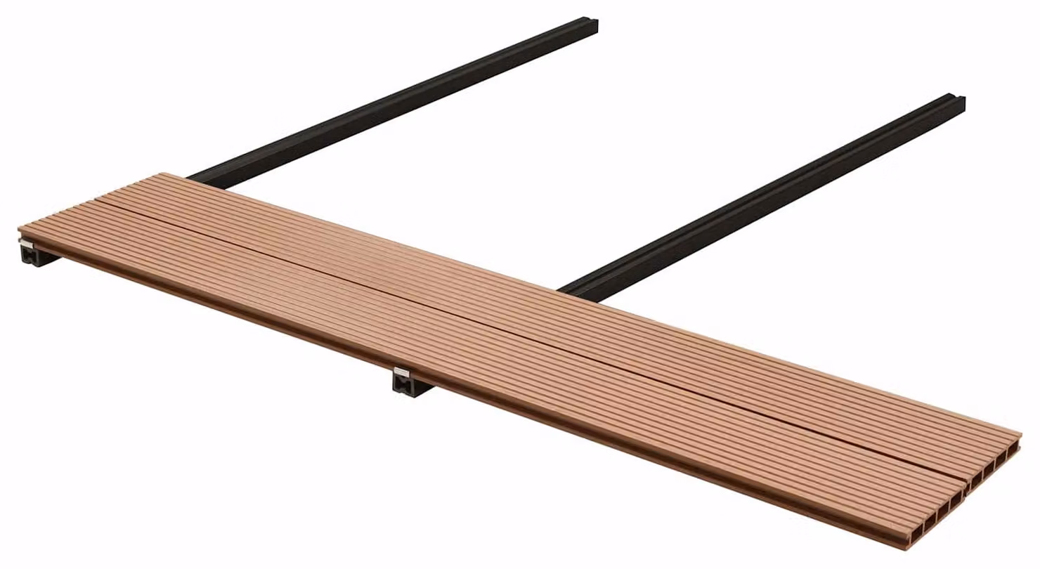 Pavimento da Deck 120 pcs Marrone WPC