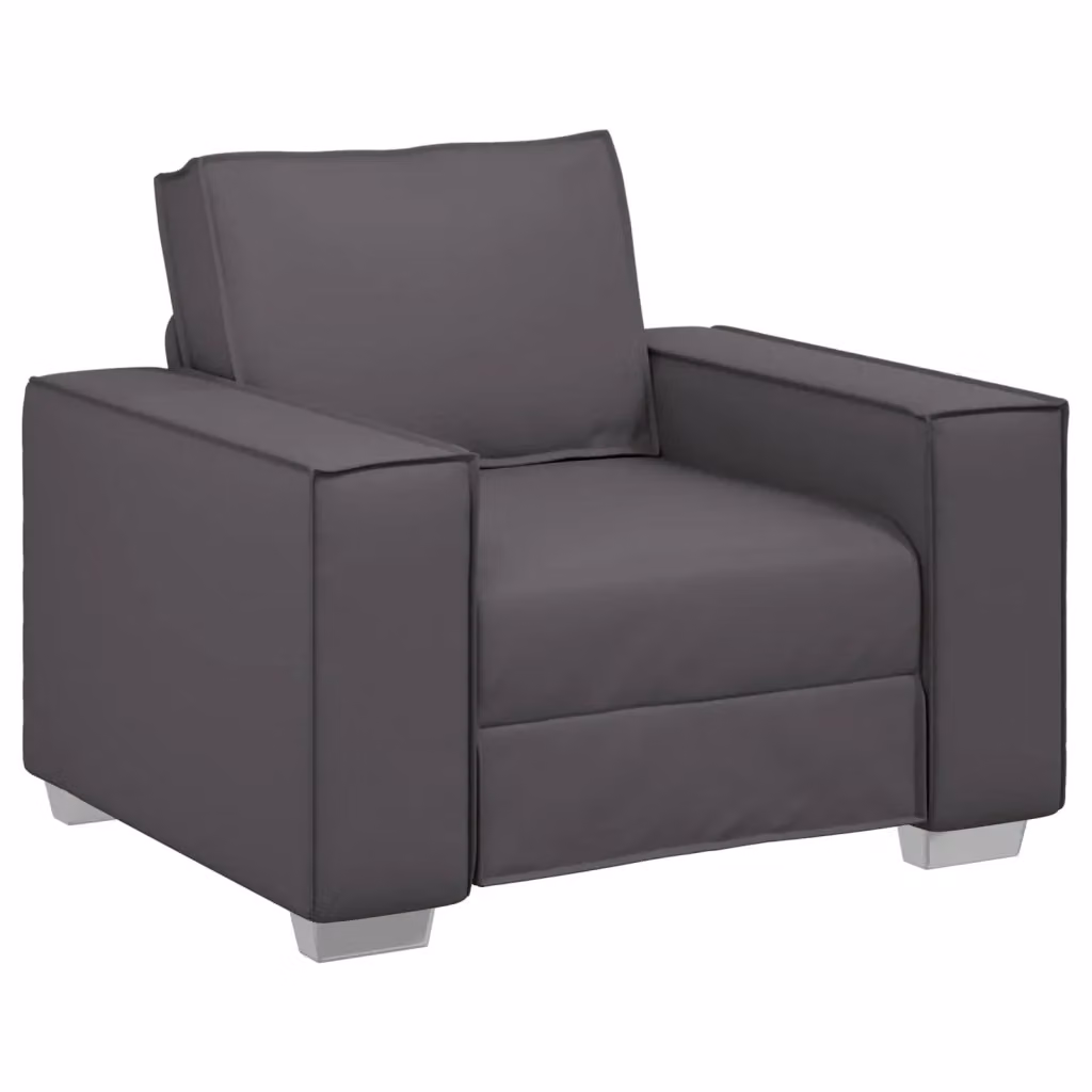 Poltrona moderna vidaXL in colore grigio per soggiorno – 2