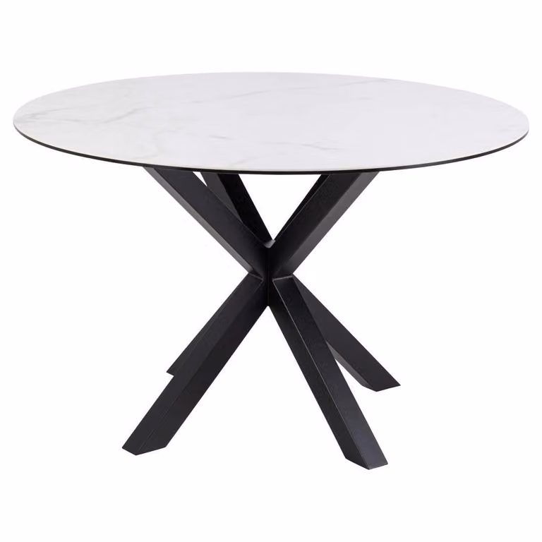 Tavolo da pranzo Heaven Ø119cm bianco.