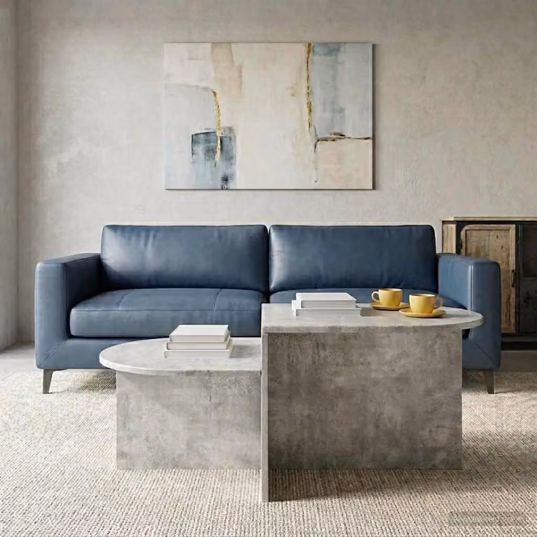Maison Exclusive - Tavolino grigio cemento 100 x 50 x 40 cm in materiale derivato dal legno