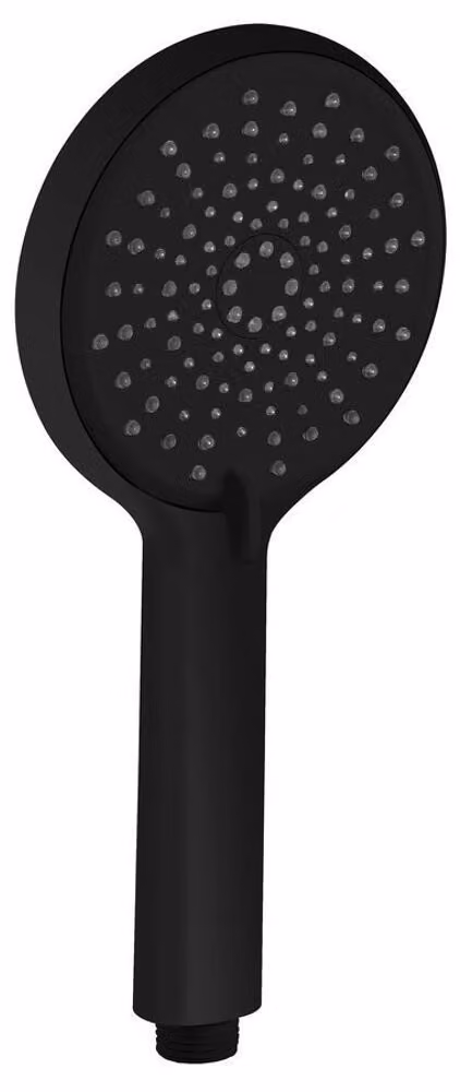 Doccetta massaggiante, 3 modalità di doccia + modalità di risciacquo, ugelli in silicone, diam. 120 mm, ABS/nero opaco
