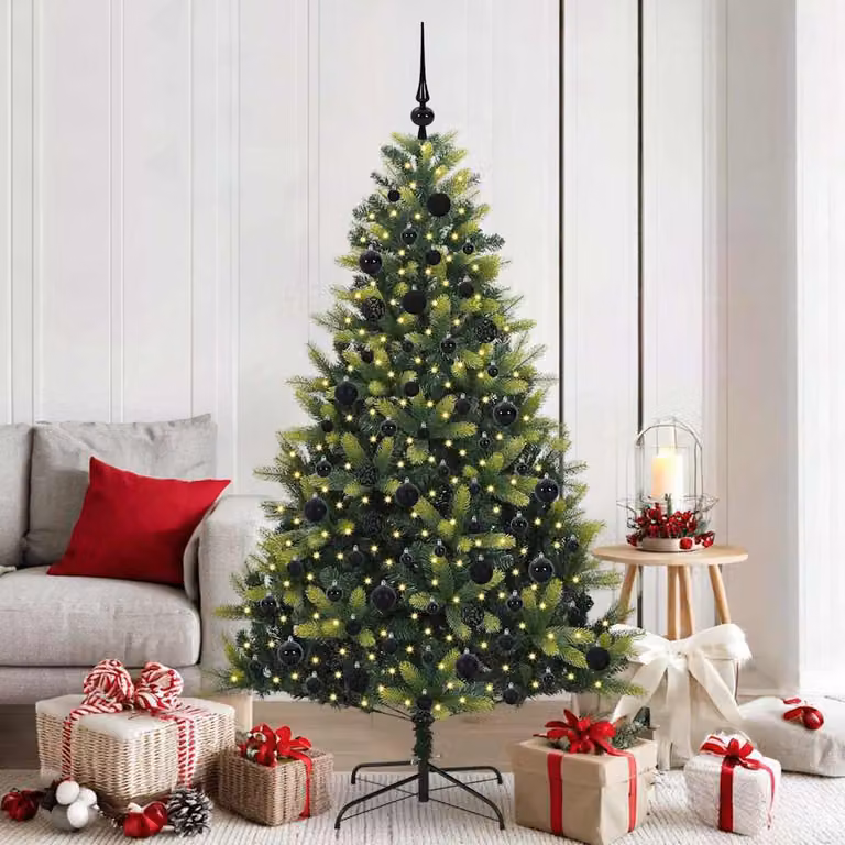 Maison Exclusive - Albero di Natale artificiale pieghevole con 300 LED verde 180 cm