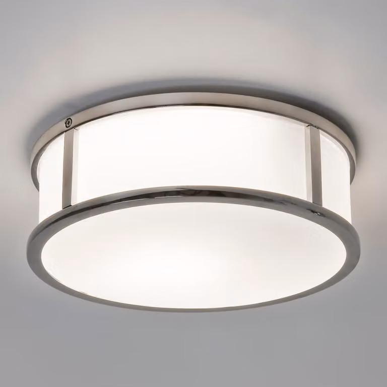 Astro Mashiko - Plafoniera da bagno a 1 luce cromo lucido IP44, E27