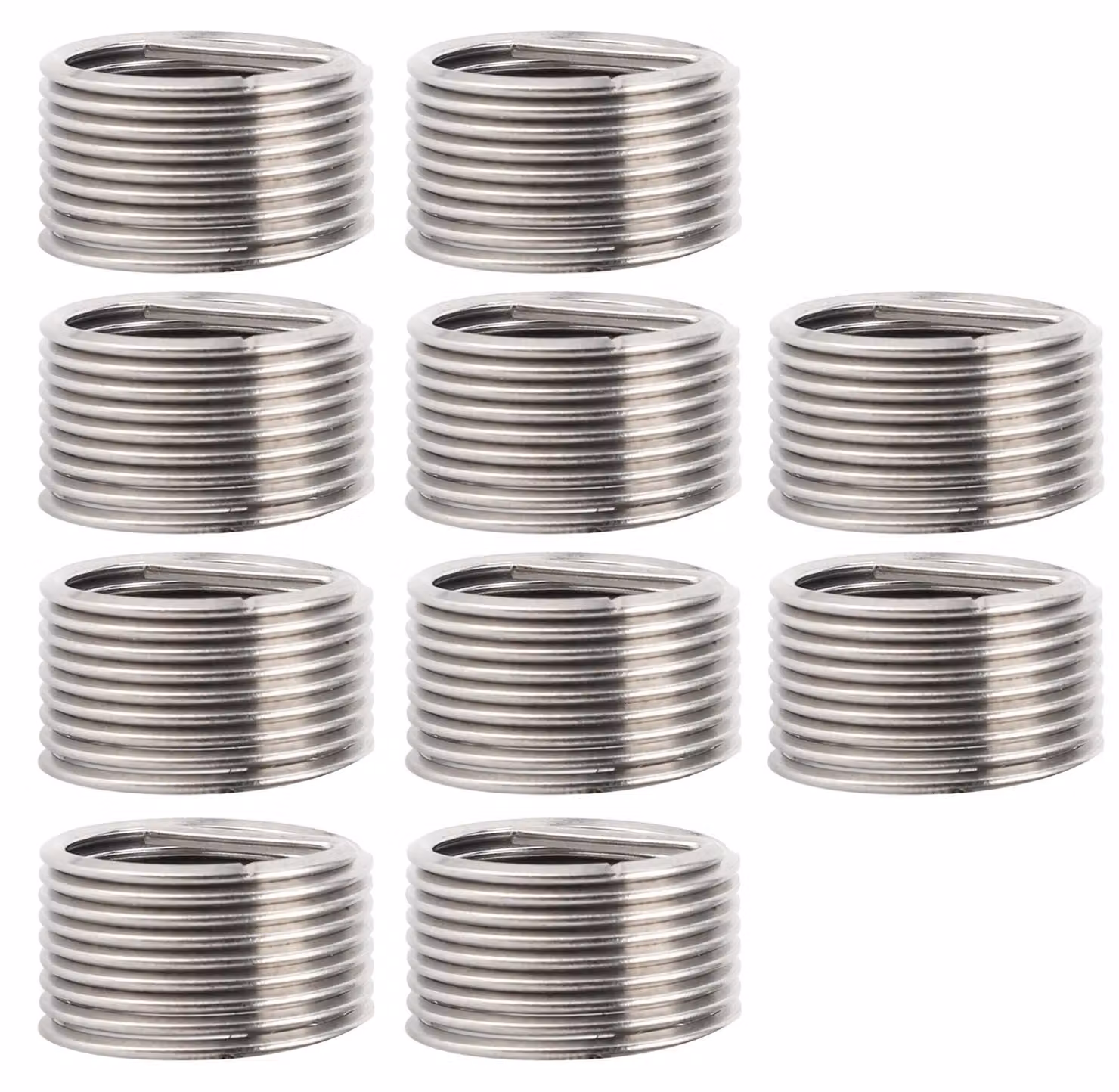 Kit di 10 inserti per la riparazione di filettature, compatibile con fori filettati metrici e in pollici, per la conversione da M16 x 1,5 a 1D