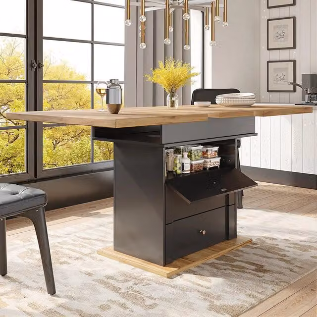 Tavolo estensibile - Xylo - 110-140x80cm design minimalista nero