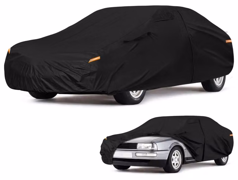 Copertura impermeabile per auto, compatibile con Audi 80/90 B3/B4 (1986-1996), adatta a tutte le condizioni atmosferiche, tipo "garage" completo con cerniera