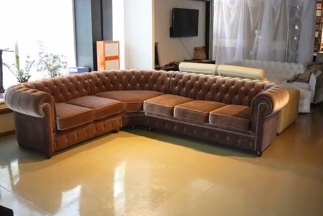 Ecksofa Chesterfield Sofagarnitur Ecke Eck Couch Polster Sitz Sofa Garnitur