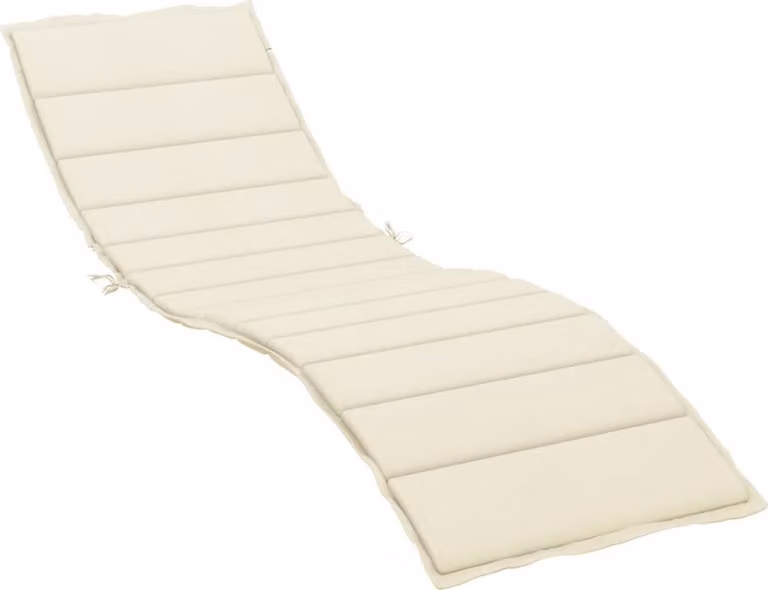 Cuscino per Lettino Crema 200x60x3 cm in Tessuto Oxford