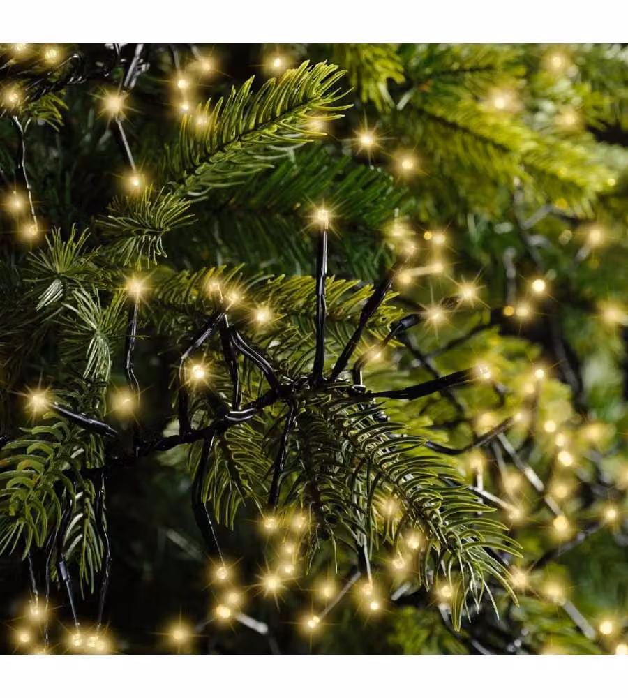 Lumineo Luci Natalizie Cluster LED Soft Oro - 700 cm