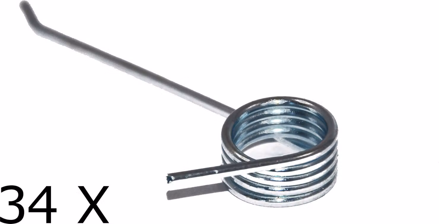 34 X Molla per Gardena / Brill Hattrick 40, 40EH, 40BHC, 40BHR V12 fan roller