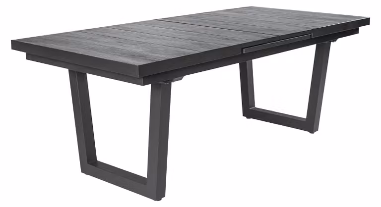 LC Garden Tavolo da giardino 200/260x100 antracite Alluminio Tavolo allungabile con meccanismo sincronizzato