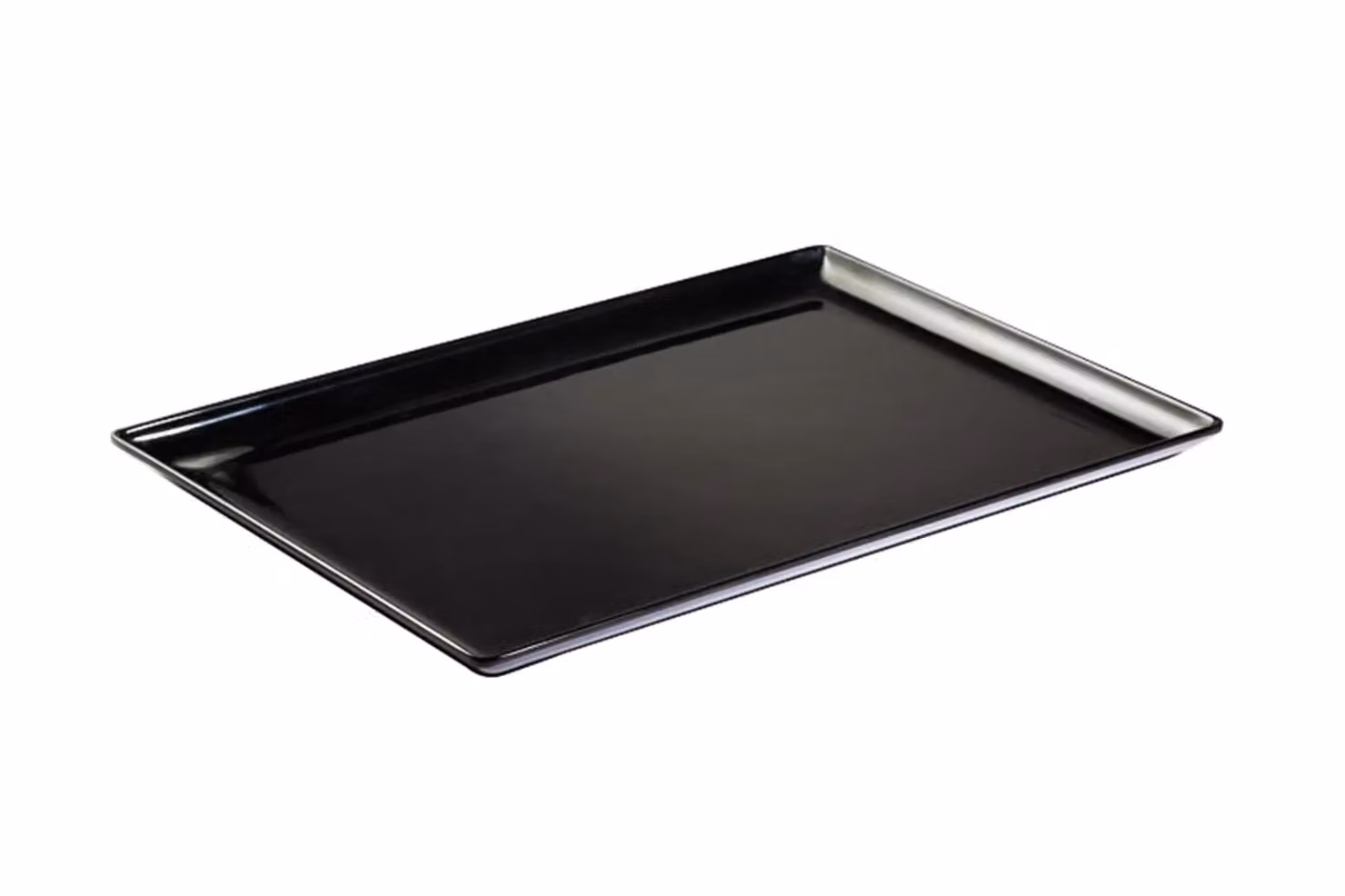 Vassoio Melamina, Cm 35X24X2, Nero, linea Smart, 6 pezzi