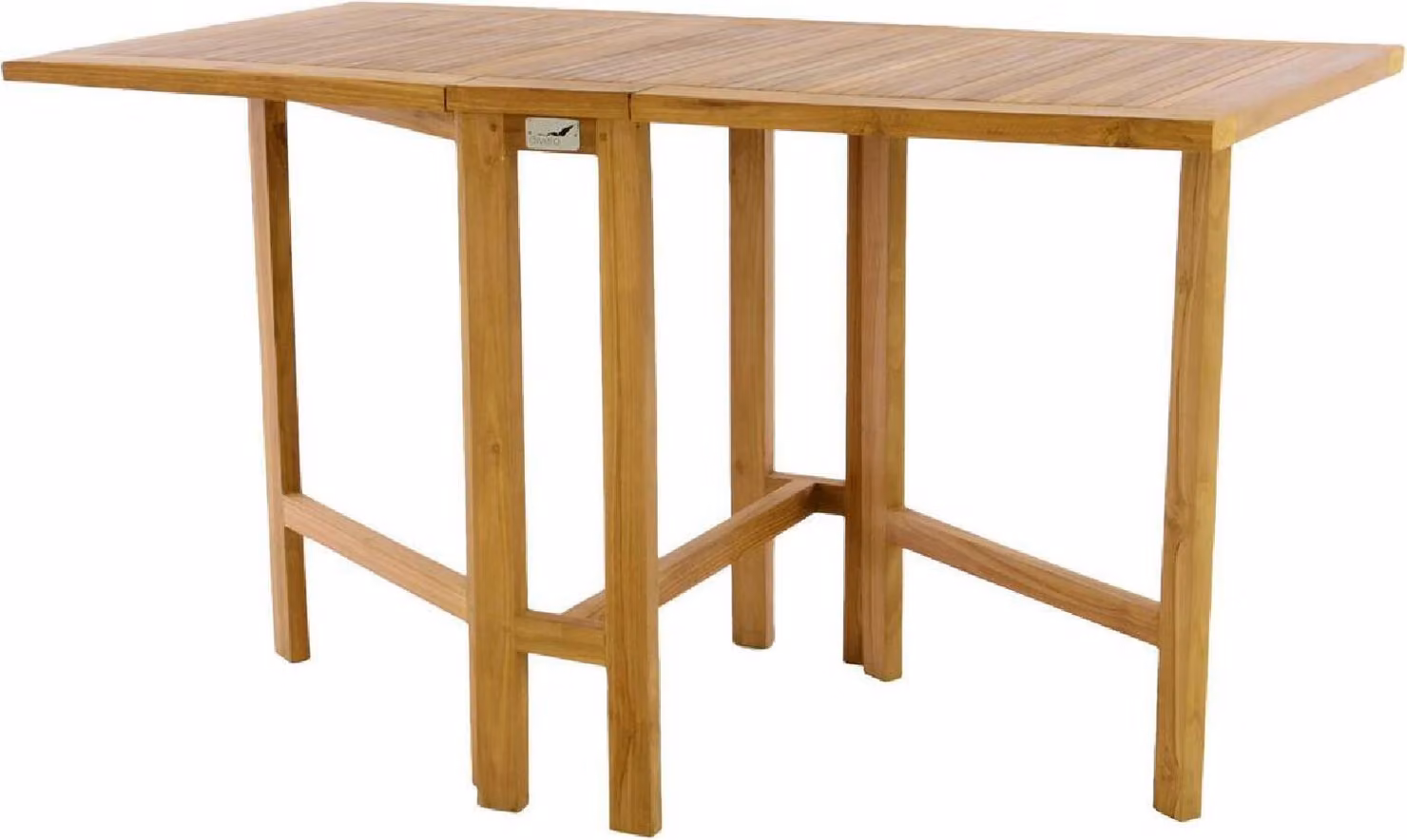 Tavolo pieghevole VCM | dimensioni 130x75x65 cm | tavolo da balcone | tavolo da giardino pieghevole | legno di teak di alta qualità