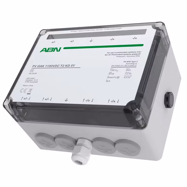ABN PV GAK ÜSS Tipo 2, 1100 V CC, 2 MPPT, passacavo R9L2RUB5
