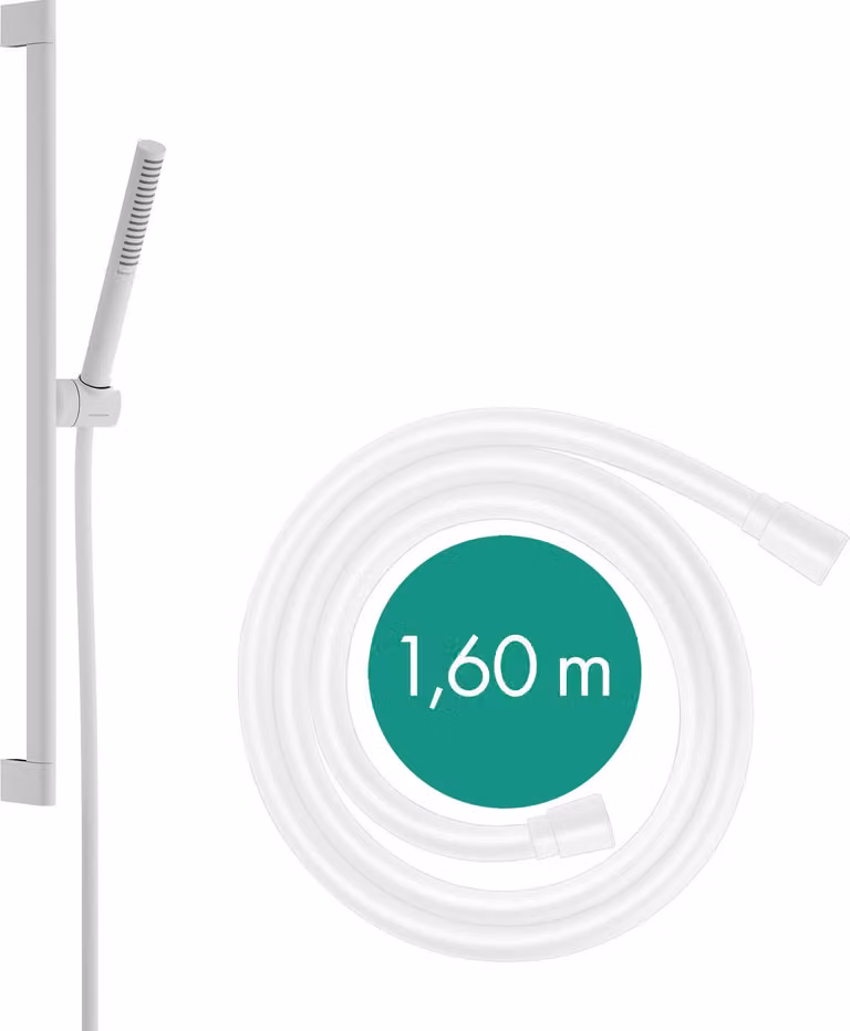 hansgrohe Pulsify S Set de douche 100, 1 type de jet économe en eau, barre de douche 90 cm, 24382000, 24382000