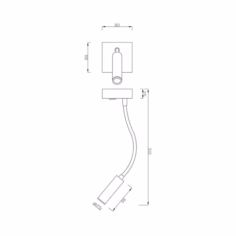 Deko-Light Applique da parete a LED Brahe I, Bianco / Opale, Camera da letto, Alluminio, Moderno, Applique a LED