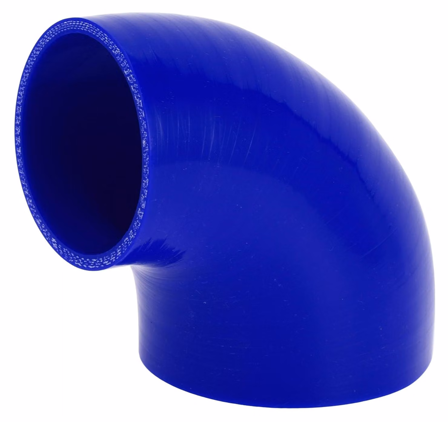Tubo flessibile per liquido di raffreddamento a 90° - Tubo in silicone - Diametro interno 76-102 mm - Lunghezza 90 mm - Resistente alle temperature fino a 300°C - Tessuto intrecciato multistrato - Tubo in silicone